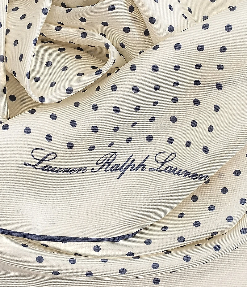 Lauren Ralph Lauren Core Dot Square Scarf