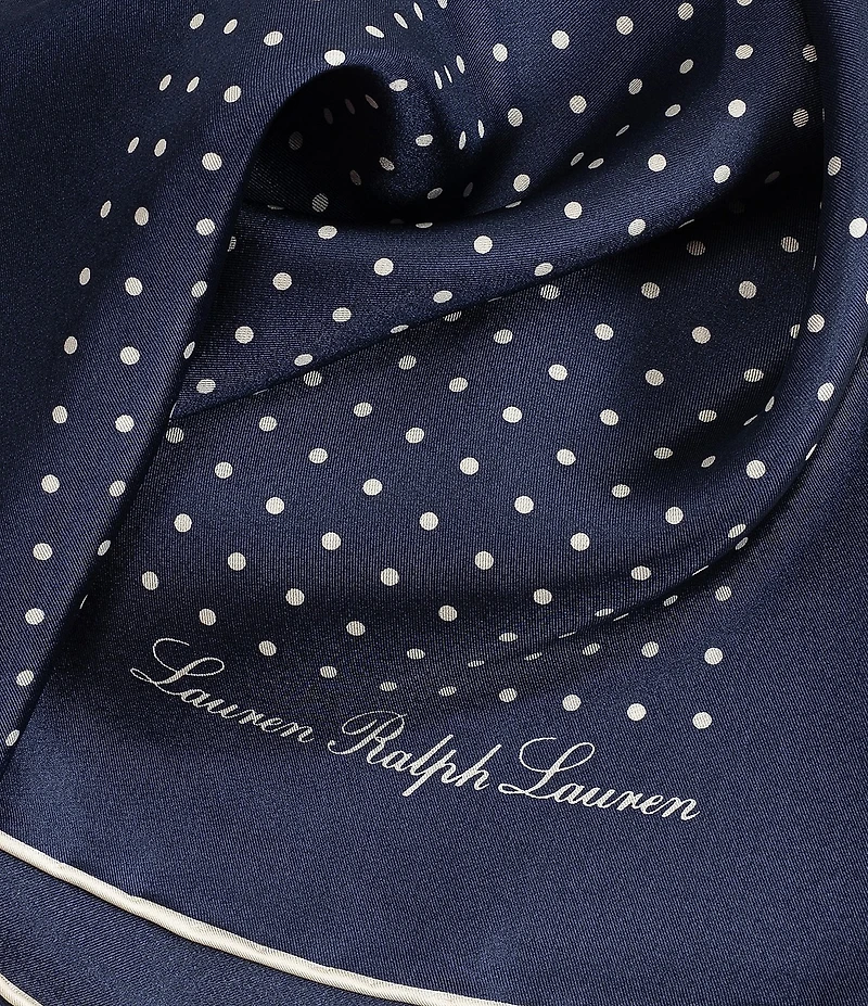 Lauren Ralph Lauren Core Dot Square Scarf