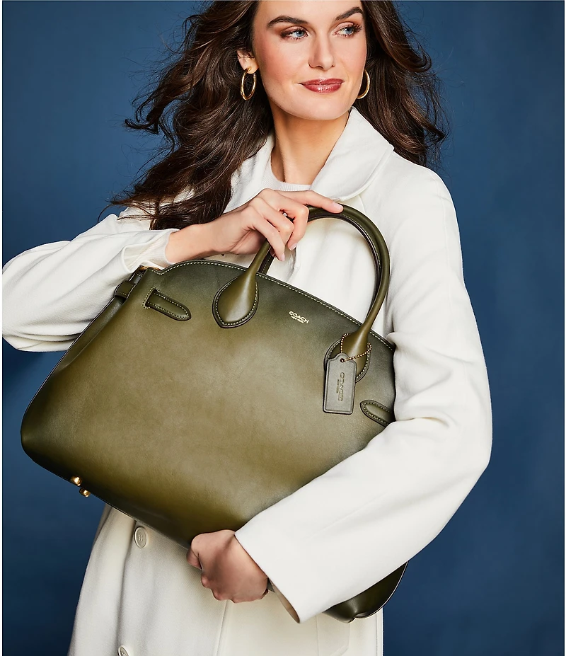 Lauren Ralph Lauren Crepe Point Collar Belted Double Breasted Trench Coat