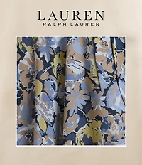 Lauren Ralph Lauren Crinkle Georgette Floral Ruffle Trim Tiered Dress