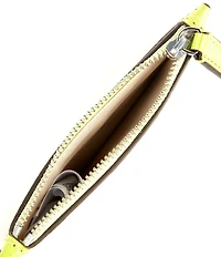 Lauren Ralph Lauren Crocodile Embossed Leather Zip Card Case