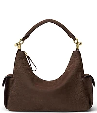 Lauren Ralph Lauren Croc-Embossed Small Blaike Shoulder Bag