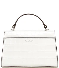 Lauren Ralph Lauren Farrah Crocodile Embossed Small Satchel Bag