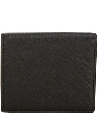 Lauren Ralph Lauren Crosshatch Leather Compact Bifold Wallet