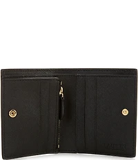 Lauren Ralph Lauren Crosshatch Leather Compact Bifold Wallet