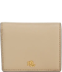 Lauren Ralph Lauren Compact Crosshatch Leather Bifold Wallet
