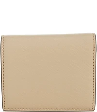 Lauren Ralph Lauren Compact Crosshatch Leather Bifold Wallet