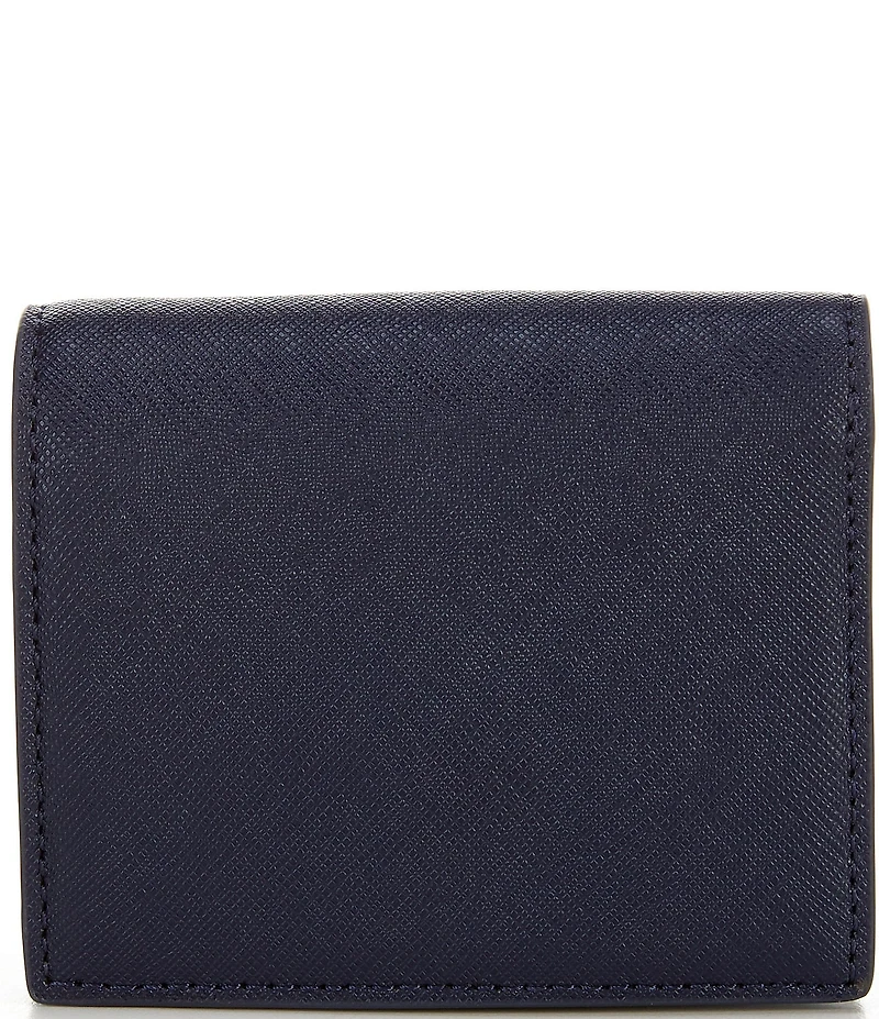 Lauren Ralph Lauren Compact Crosshatch Leather Bifold Wallet