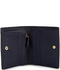 Lauren Ralph Lauren Compact Crosshatch Leather Bifold Wallet