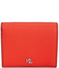 Lauren Ralph Lauren Compact Crosshatch Leather Bifold Wallet