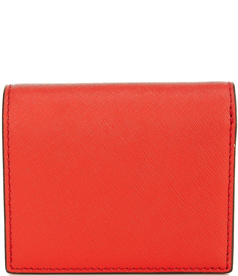 Lauren Ralph Lauren Compact Crosshatch Leather Bifold Wallet