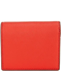 Lauren Ralph Lauren Compact Crosshatch Leather Bifold Wallet