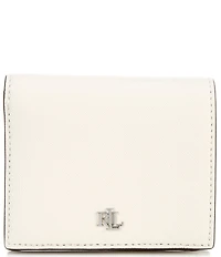 Lauren Ralph Lauren Compact Crosshatch Leather Bifold Wallet
