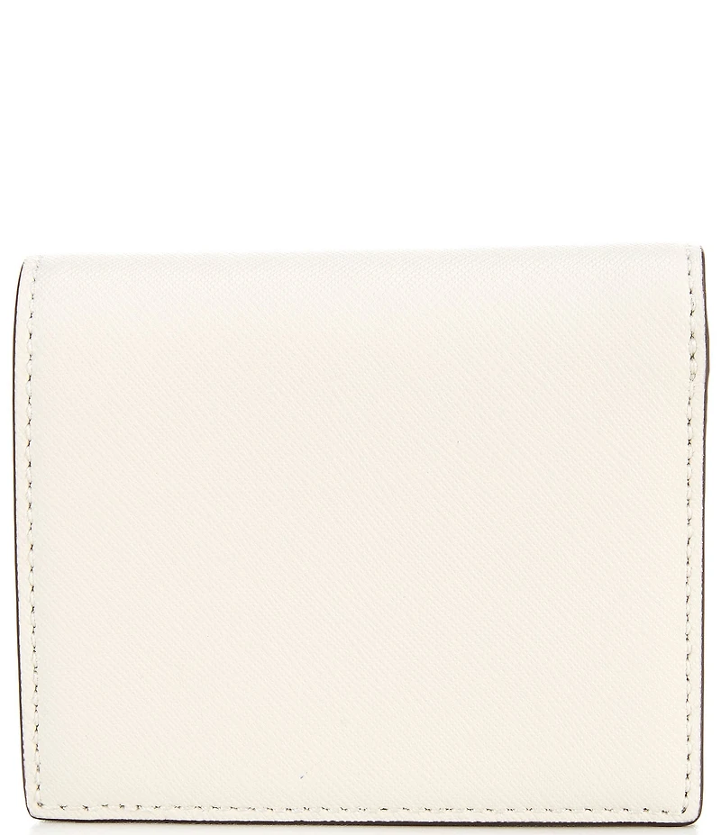 Lauren Ralph Lauren Compact Crosshatch Leather Bifold Wallet