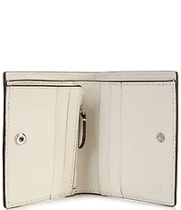 Lauren Ralph Lauren Compact Crosshatch Leather Bifold Wallet