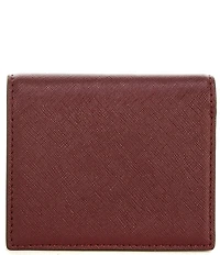 Lauren Ralph Lauren Compact Crosshatch Leather Bifold Wallet