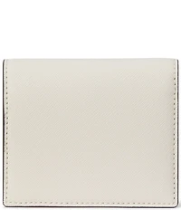 Lauren Ralph Lauren Compact Crosshatch Leather Bifold Wallet