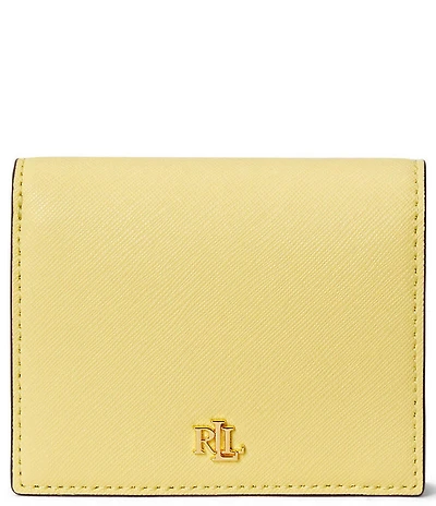 Lauren Ralph Lauren Compact Crosshatch Leather Bifold Wallet