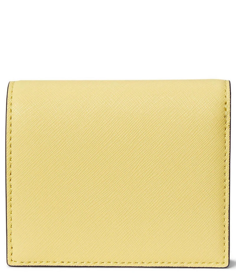 Lauren Ralph Lauren Compact Crosshatch Leather Bifold Wallet