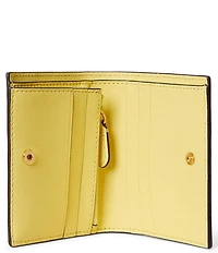 Lauren Ralph Lauren Crosshatch Leather Compact Wallet