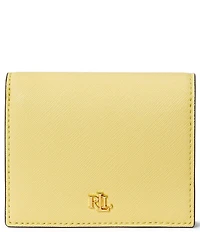 Lauren Ralph Lauren Crosshatch Leather Compact Wallet