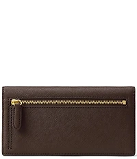 Lauren Ralph Lauren Crosshatch Leather Slim Wallet