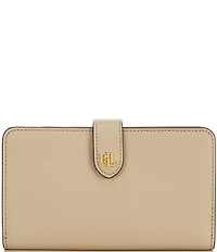 Lauren Ralph Lauren Tech Crosshatch Leather Wristlet