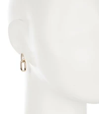 Lauren Ralph Lauren Crystal Pave Link Drop Earrings