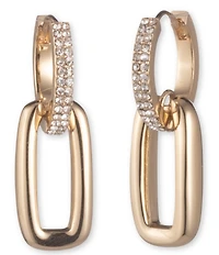 Lauren Ralph Lauren Crystal Pave Link Drop Earrings