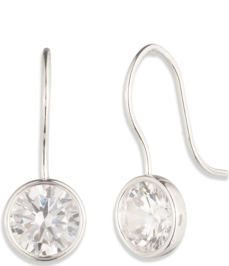 Lauren Ralph Lauren CZ Round Drop Earrings