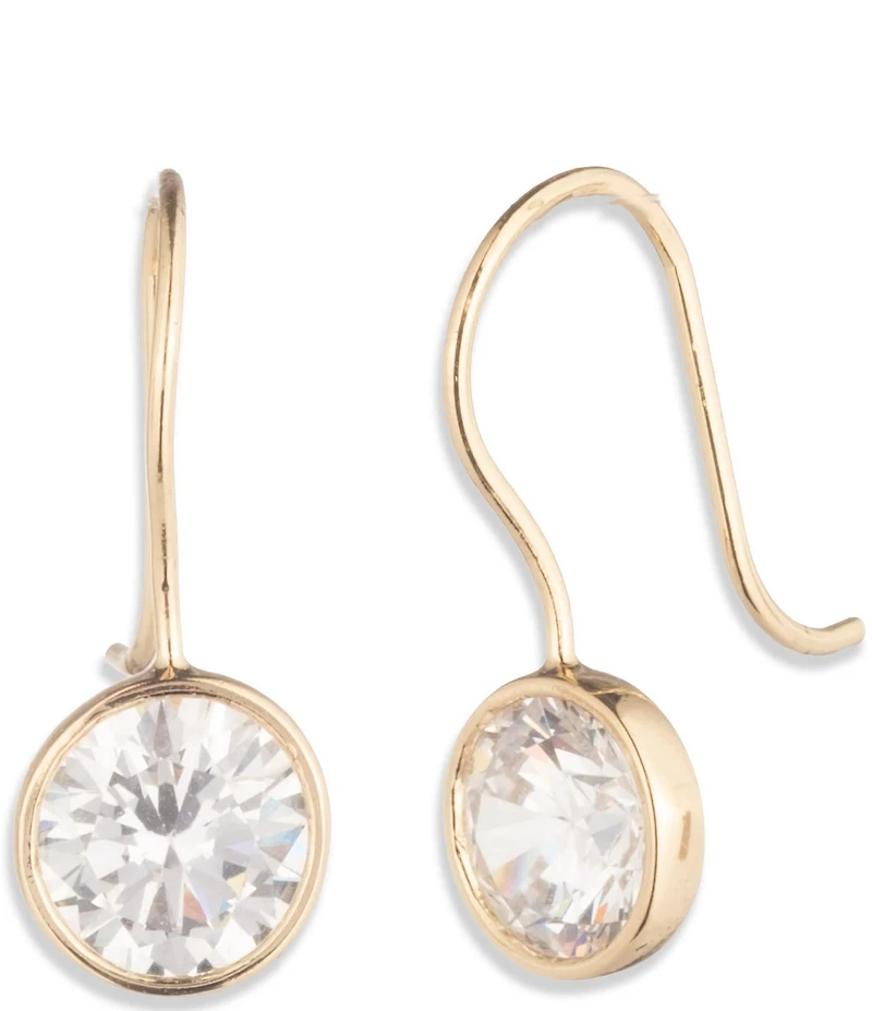Lauren Ralph Lauren CZ Round Drop Earrings