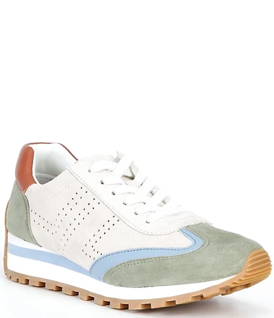Lauren Ralph Lauren Dani Perforated Lace Up Sneakers