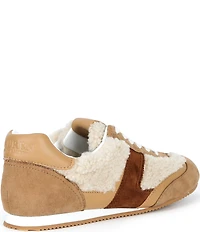 Lauren Ralph Lauren Dani Shearling Low Profile Lace Up Sneakers