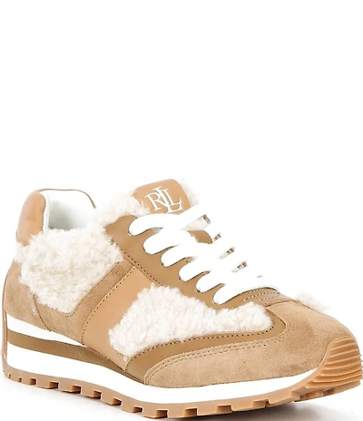 Lauren Ralph Lauren Dani Suede Shearling Sneakers