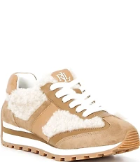 Lauren Ralph Lauren Dani Suede Shearling Sneakers