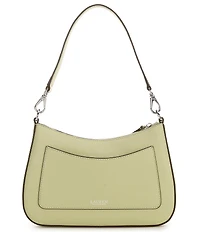 Lauren Ralph Lauren Danni 26 Medium Crosshatch Leather Shoulder Bag