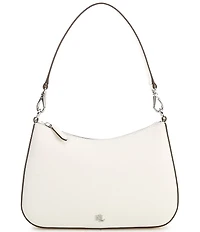 Lauren Ralph Lauren Danni 26 Medium Crosshatch Leather Shoulder Bag