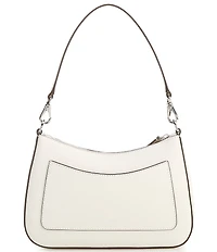 Lauren Ralph Lauren Danni 26 Medium Crosshatch Leather Shoulder Bag