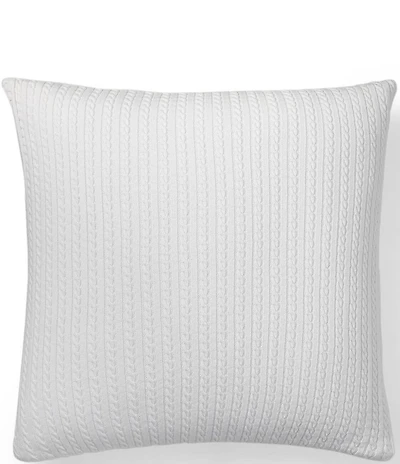Lauren Ralph Lauren Delphine Cable-Knit Decorative Square Throw Pillow