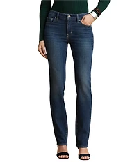 Lauren Ralph Lauren Denim Mid Rise Straight Leg Jeans