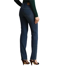 Lauren Ralph Lauren Denim Mid Rise Straight Leg Jeans