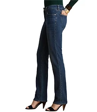 Lauren Ralph Lauren Denim Mid Rise Straight Leg Jeans