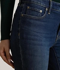Lauren Ralph Lauren Denim Mid Rise Straight Leg Jeans