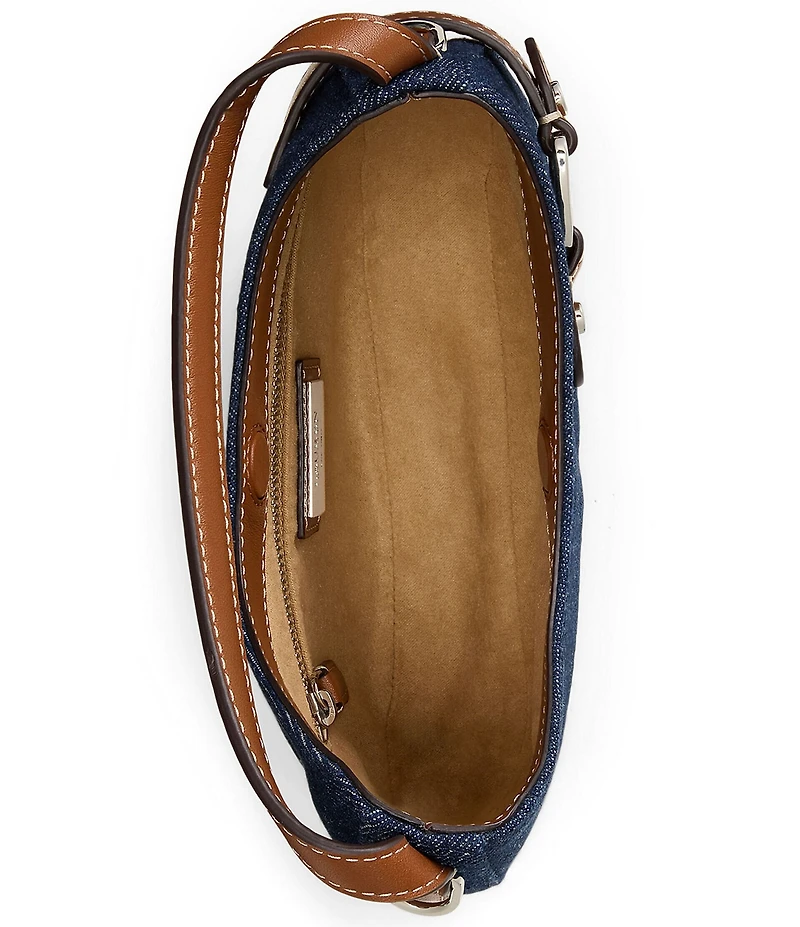 Lauren Ralph Lauren Denim Small Tasha Shoulder Bag
