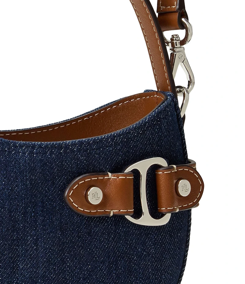 Lauren Ralph Lauren Denim Small Tasha Shoulder Bag