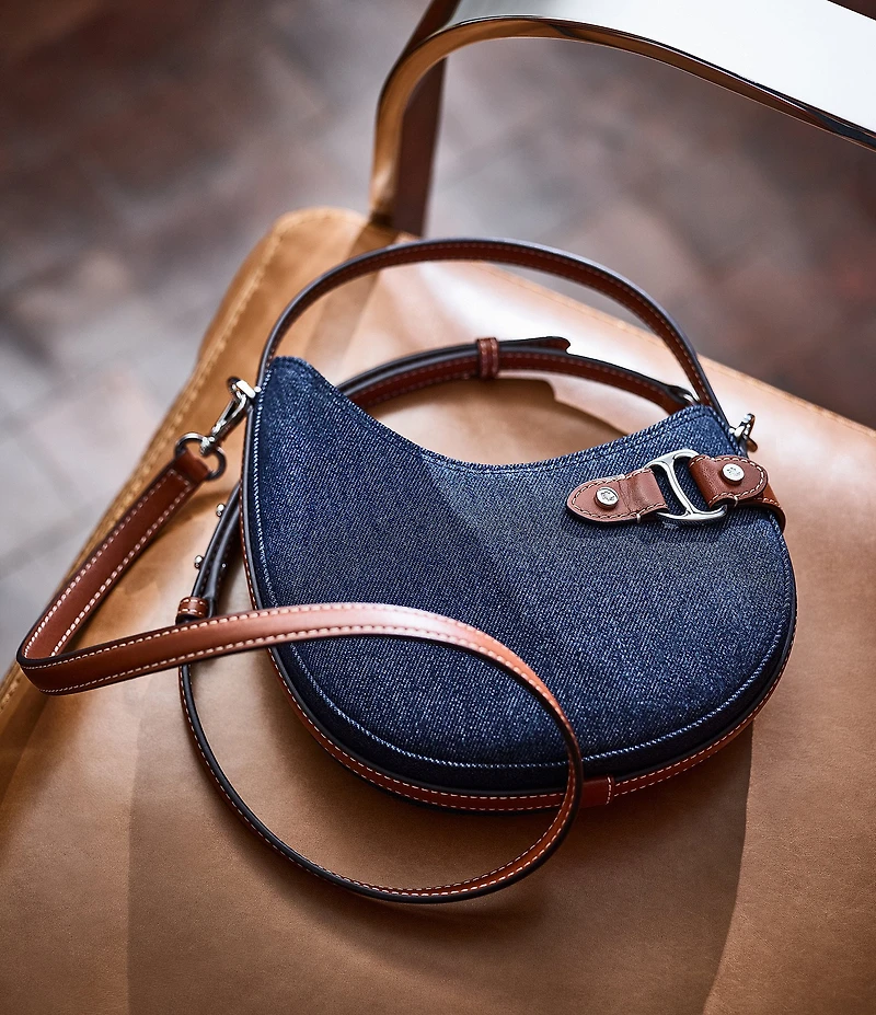 Lauren Ralph Lauren Denim Small Tasha Shoulder Bag