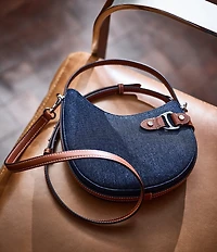 Lauren Ralph Lauren Denim Small Tasha Shoulder Bag