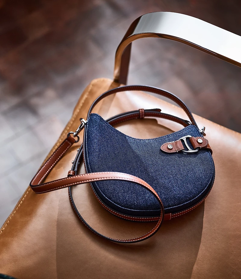 Lauren Ralph Lauren Denim Small Tasha Shoulder Bag