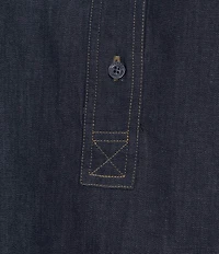 Lauren Ralph Lauren Denim Spread Collar Long Sleeve Shirt Dress