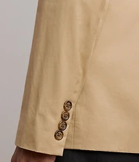 Lauren Ralph Lauren Double-Breasted Cotton Twill Blazer